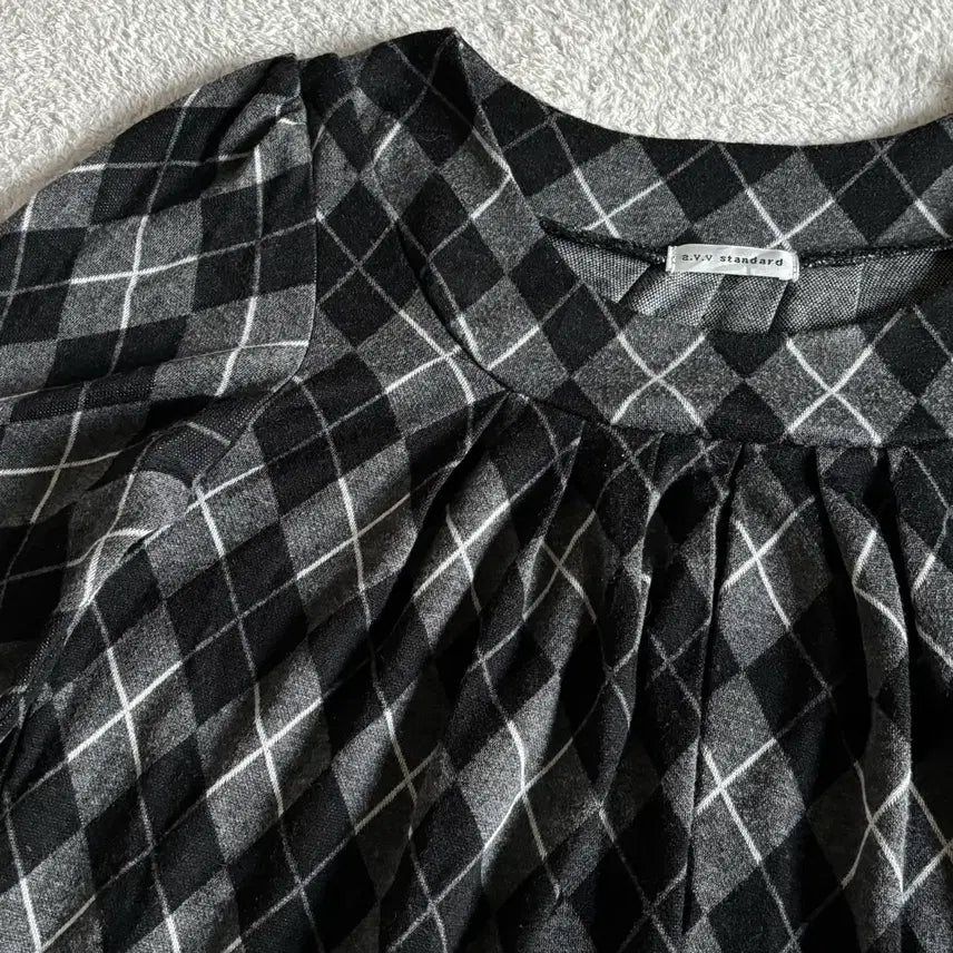 [BUNJANG] AVV Standard Vintage Check One-Piece Top / 일본빈티지 avv standard 체크 원피스 탑