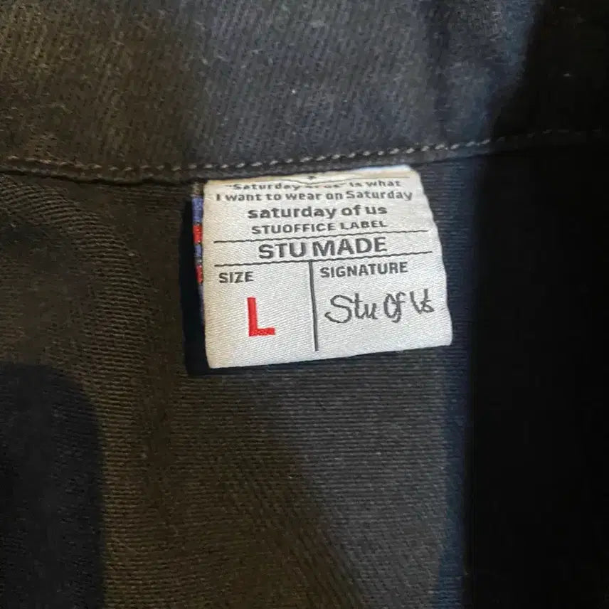 [BUNJANG] STU Oversized Denim Trucker Jacket - Black / STU 오버핏 데님 트러커 자켓 L 블랙