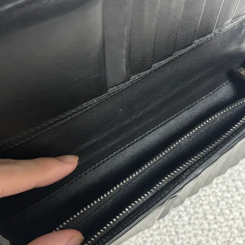 [SOLD OUT] [풀박스] 디올 오블리크 버티컬 장지갑 블랙