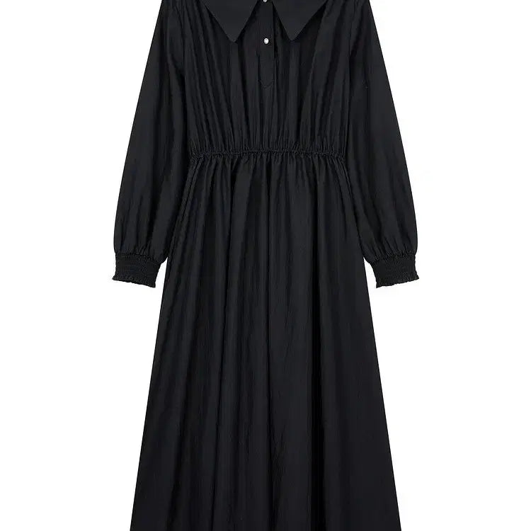 [SOLD OUT] [새제품] 지컷 빅카라 블랙 원피스
