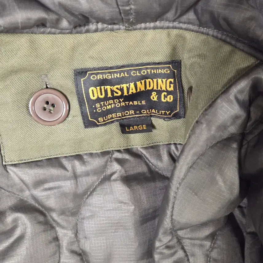 [BUNJANG] Outstanding Fishtail Parka (Khaki) - Size L / 아웃스탠딩 피쉬테일 파카 L