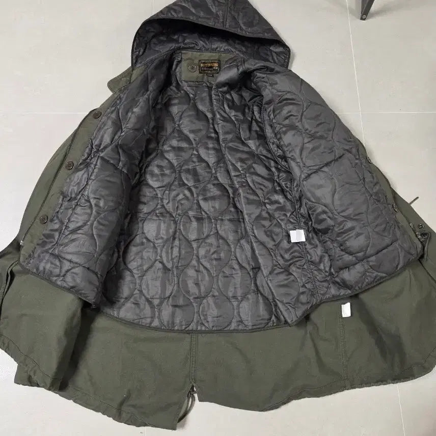 [BUNJANG] Outstanding Fishtail Parka (Khaki) - Size L / 아웃스탠딩 피쉬테일 파카 L