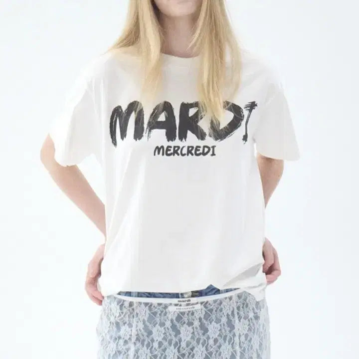 [SOLD OUT] 마르디메크르디 브러쉬로고 티셔츠