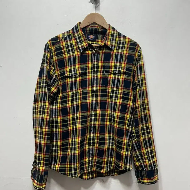 [BUNJANG] Dickies Yellow Check Shirt / 디키즈 옐로우 체크 셔츠 남방 L 무신사