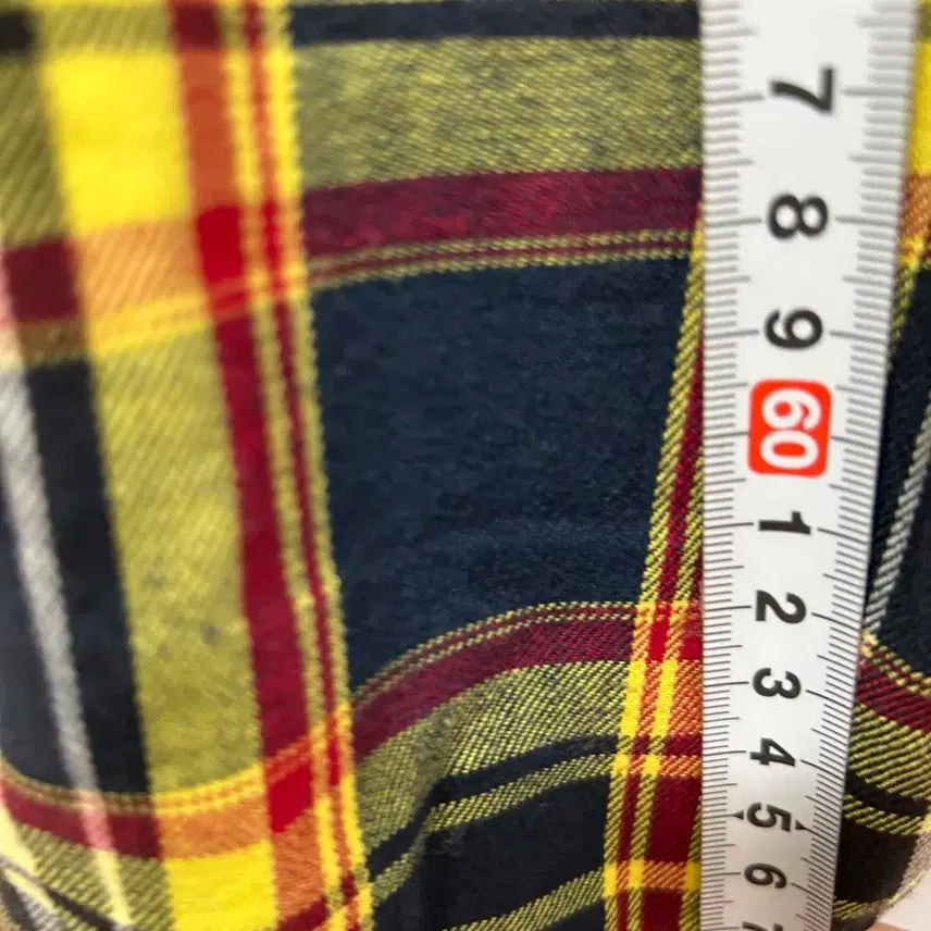[BUNJANG] Dickies Yellow Check Shirt / 디키즈 옐로우 체크 셔츠 남방 L 무신사