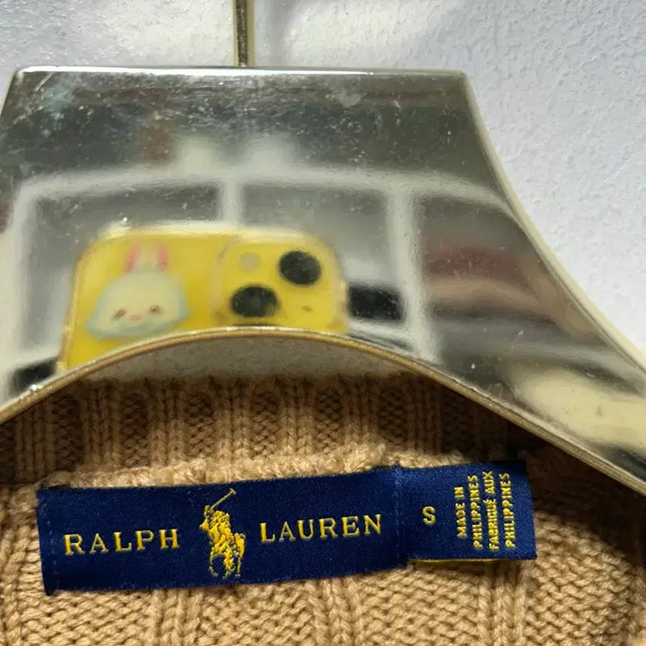[BUNJANG] Polo Ralph Lauren Cable Knit Brown Sweater / 폴로 랄프로렌 케이블 니트 브라운 S