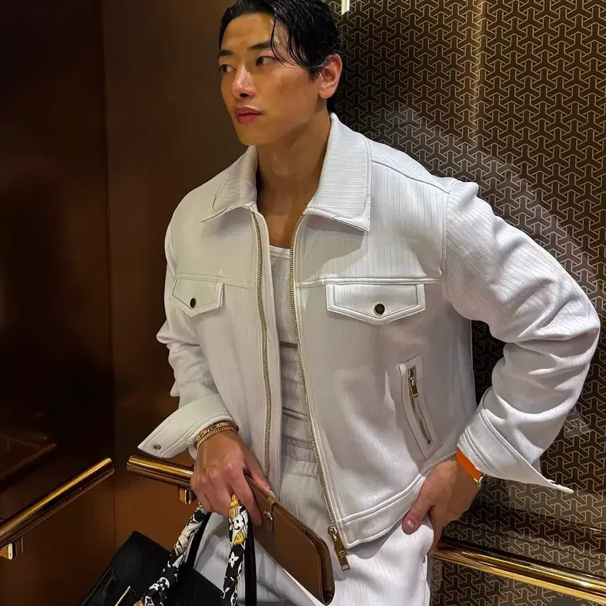 [SOLD OUT] 라피나토에뚜알 웨스턴 트러커 자켓 화이트 50 판매 라피나토