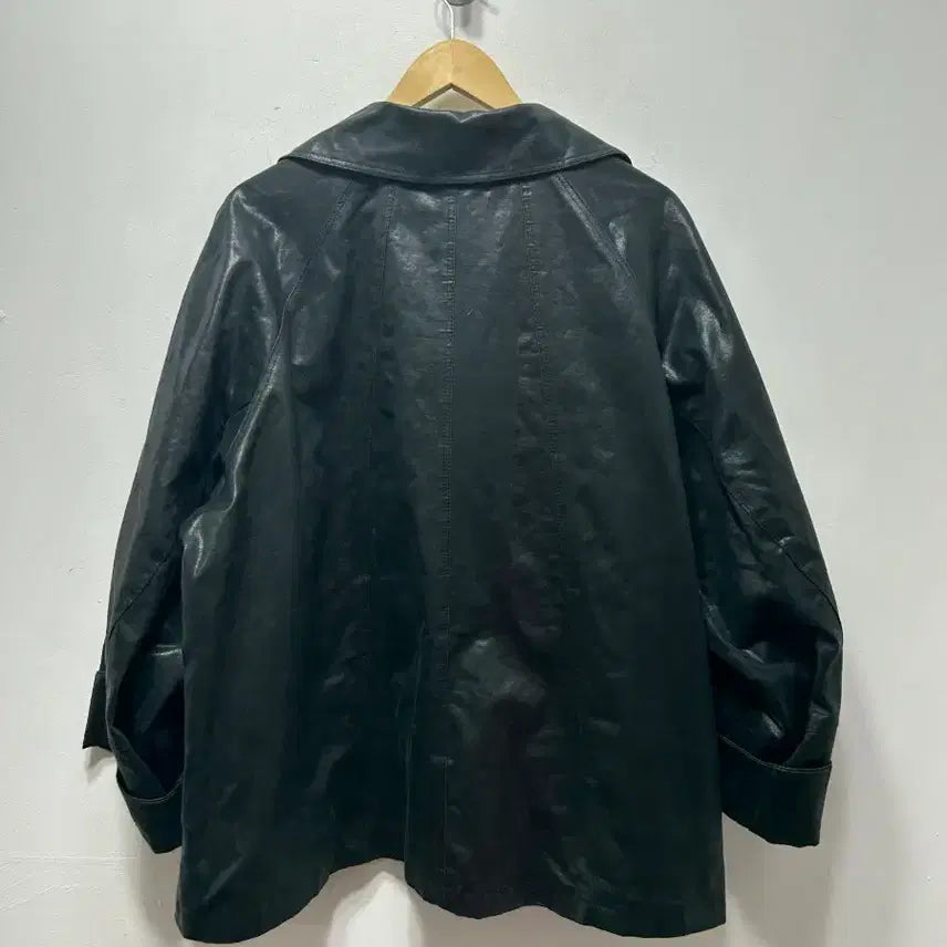 [BUNJANG] DeVenti Black Leather Jacket / DeVenti 블랙 레더 자켓 F