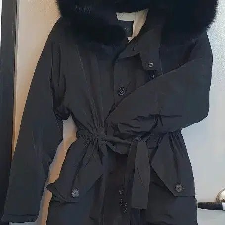 [BUNJANG] Helen J Fox Fur Long Padding Jacket / 헬렌제이 폭스퍼 롱패딩 프리