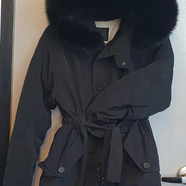 [BUNJANG] Helen J Fox Fur Long Padding Jacket / 헬렌제이 폭스퍼 롱패딩 프리