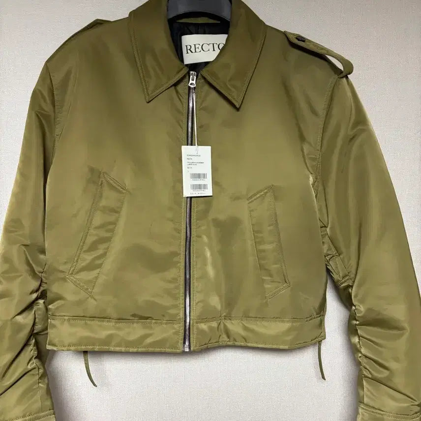 [BUNJANG] RECTO Toulouse Nylon Bomber Jacket Olive / [L]렉토 툴루즈 나일론 봄버 자켓 올리브