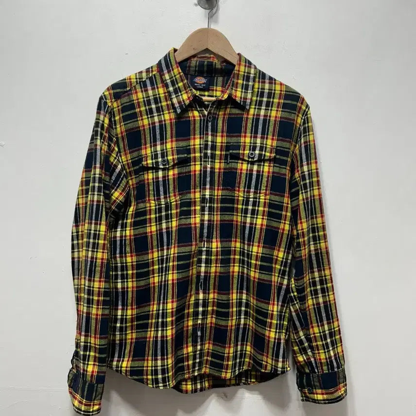 [SOLD OUT] 디키즈 옐로우 체크 남방 L 100사이즈