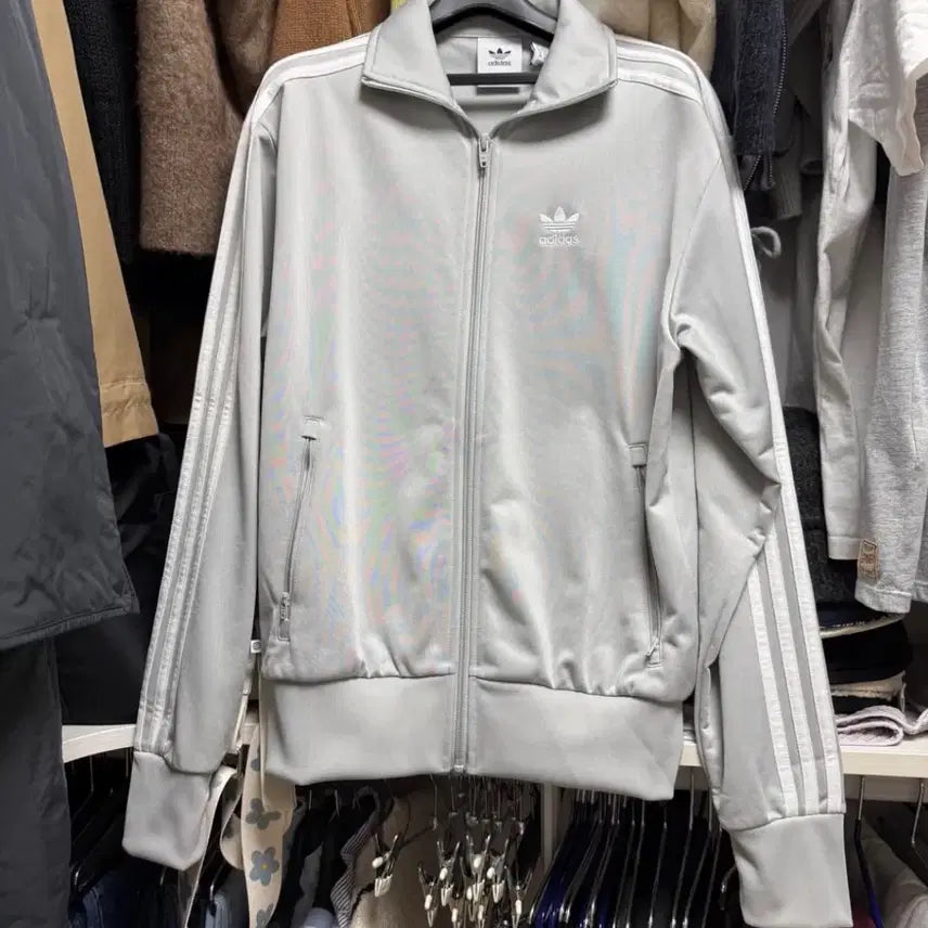 [SOLD OUT] 레어 아디다스 파이어버드 그레이 져지 xs