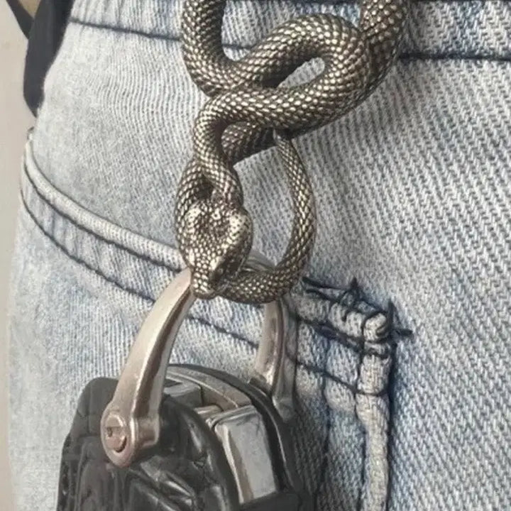 [BUNJANG] Snake Design Keychain / 뱀 디자인 키링 열쇠고리
