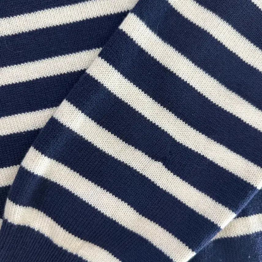 [BUNJANG] Lacoste Striped Knit Sweater (Size L) / (미세수선존재, L) 라코스테 스트라이프 니트