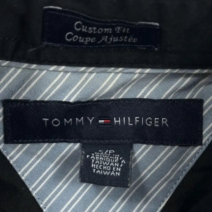 [BUNJANG] Tommy Hilfiger Basic Solid Shirt Black / (S) 타미힐피거 베이직 솔리드 셔츠 블랙