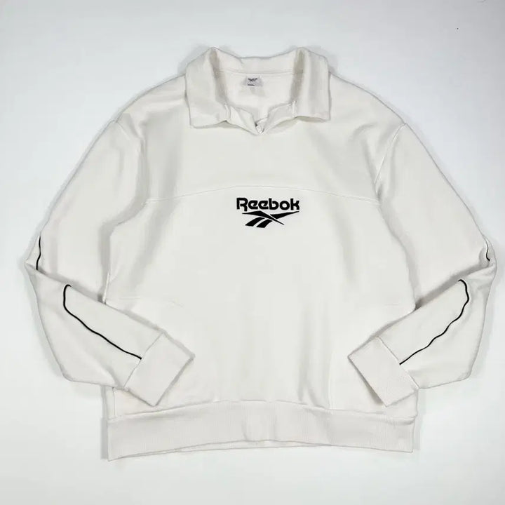 [SOLD OUT] (XL) 리복 클래식 센터로고 PK 카라 맨투맨 화이트