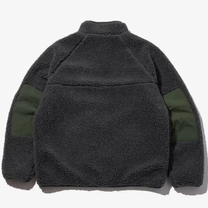 [BUNJANG] Discus Athletic Sherpa Fleece Jacket Charcoal L / 디스커스 애슬레틱 로고 쉐르파(후리스) 자켓 차콜 L사이즈 판매