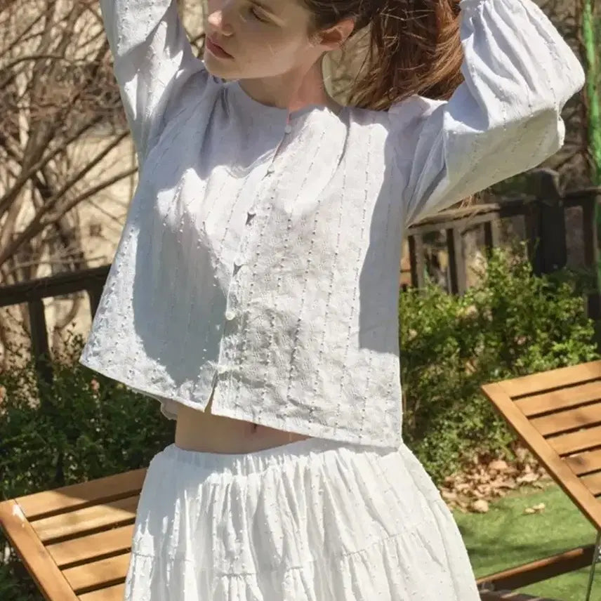 [SOLD OUT] MargarinFingers 마가린핑거스 면 블라우스(새상품)