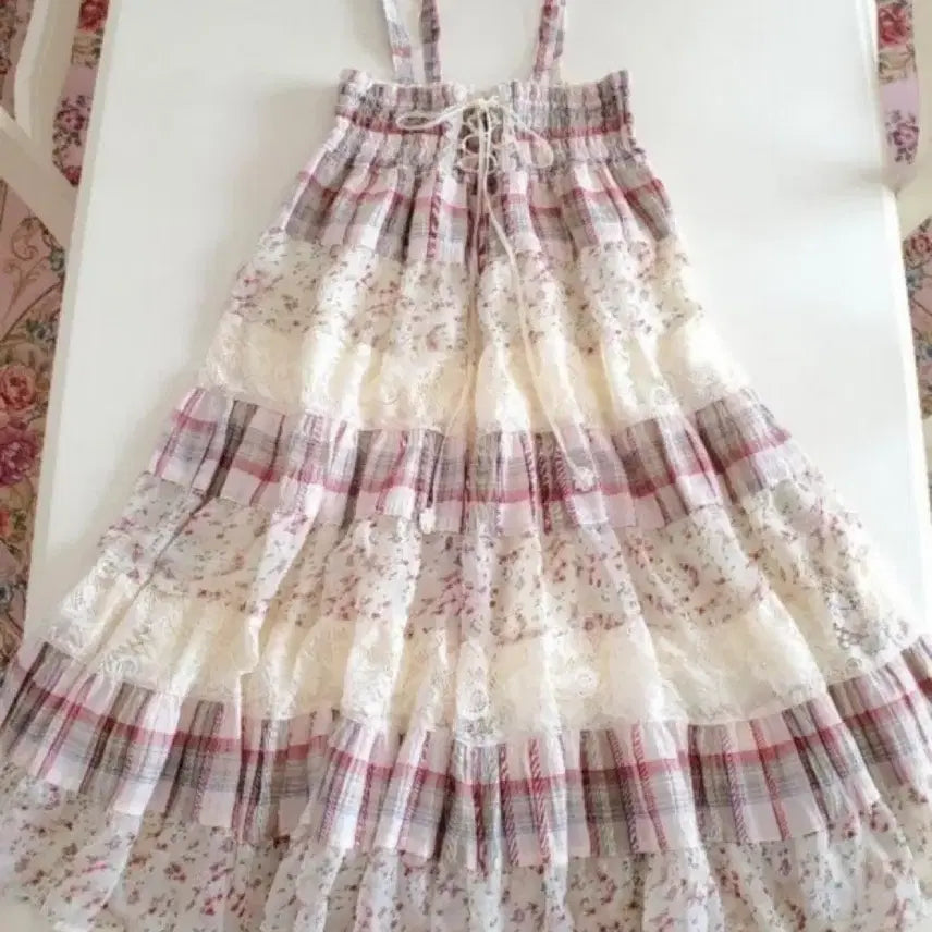 [BUNJANG] Pink Patch Dress / 핑크 패치원피스 패치스커트
