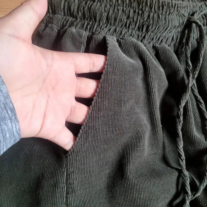 [BUNJANG] Corduroy Cargo Long Skirt / 코듀로이 카고 롱 스커트 free