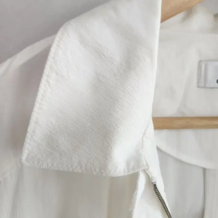 [BUNJANG] Obze White Long Windbreaker Jacket / 한섬 오브제 화이트 롱 바람막이 쟈켓