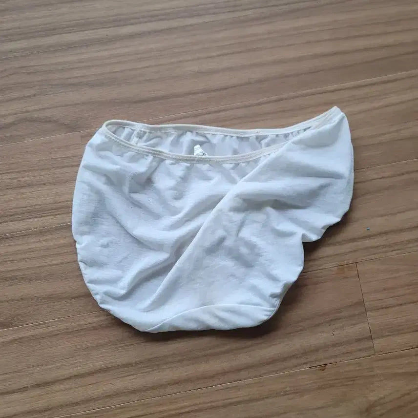 [BUNJANG] White Cotton Triangle Panties / 화이트 여성 삼각 면 팬티