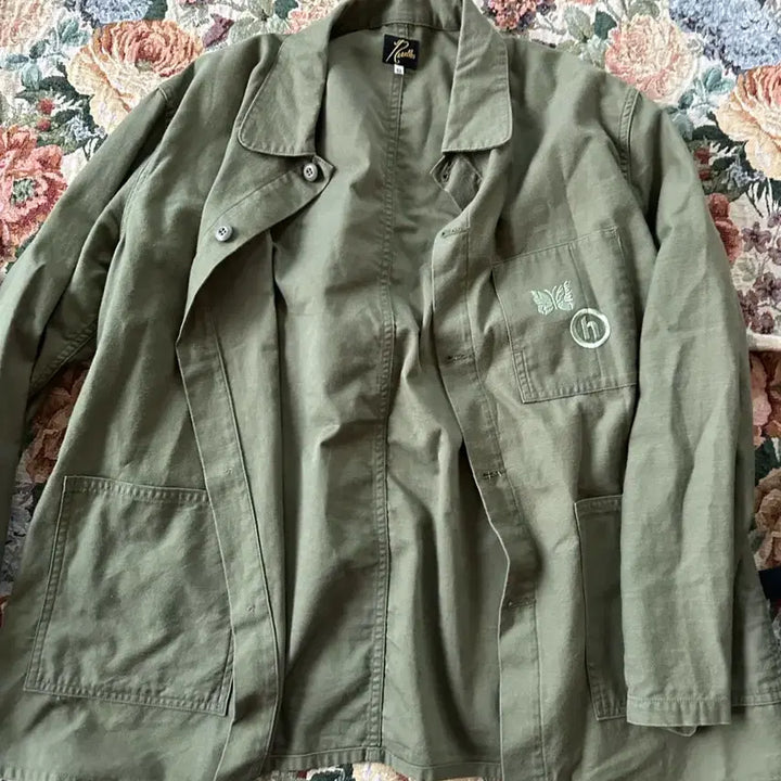 [BUNJANG] Needles Green Work Jacket / 니들스 Needles 그린 워크 자켓