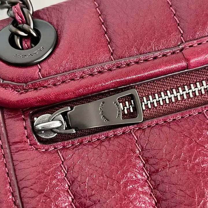 [BUNJANG] Coach Melody Backpack Tote Bag Burgundy / [정품/보증서] 코치 멜로디 백팩 토트백 버건디