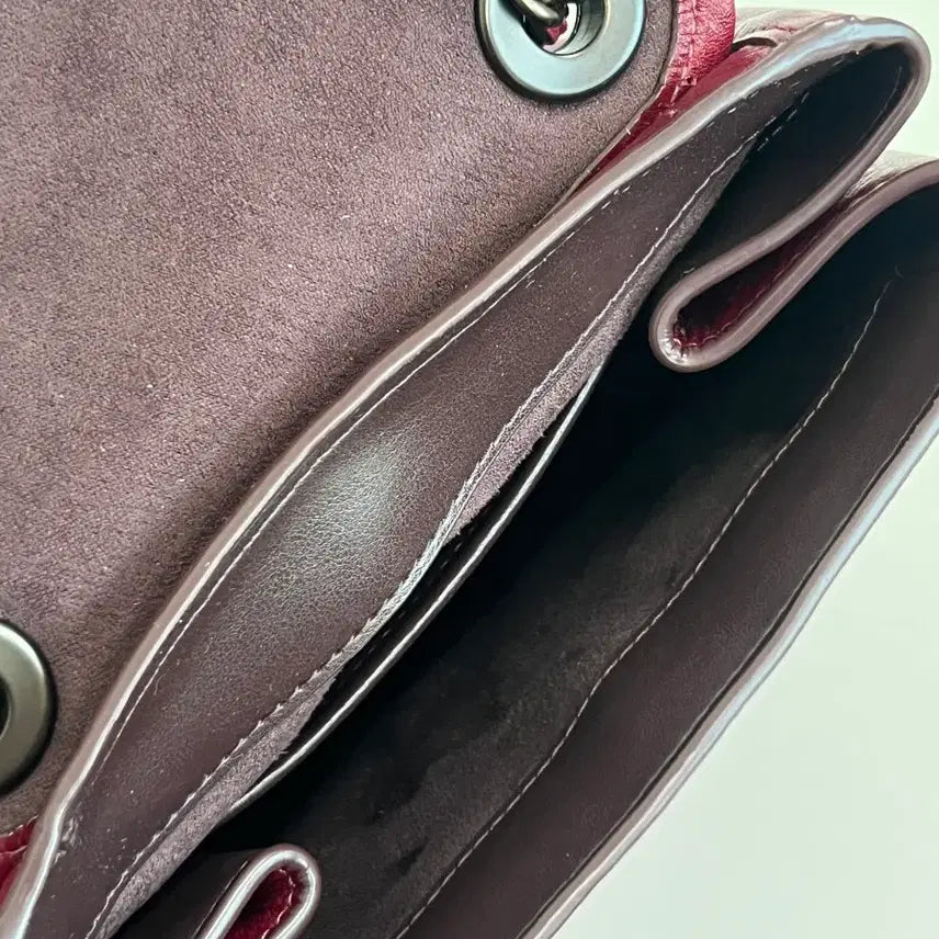 [BUNJANG] Coach Melody Backpack Tote Bag Burgundy / [정품/보증서] 코치 멜로디 백팩 토트백 버건디