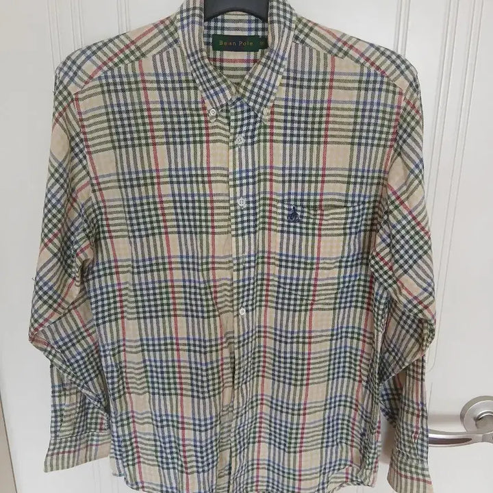 [BUNJANG] Beanpole Check Long Sleeve Shirt (Size 95) / 빈폴 체크 긴팔 셔츠  95