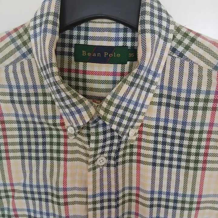 [BUNJANG] Beanpole Check Long Sleeve Shirt (Size 95) / 빈폴 체크 긴팔 셔츠  95