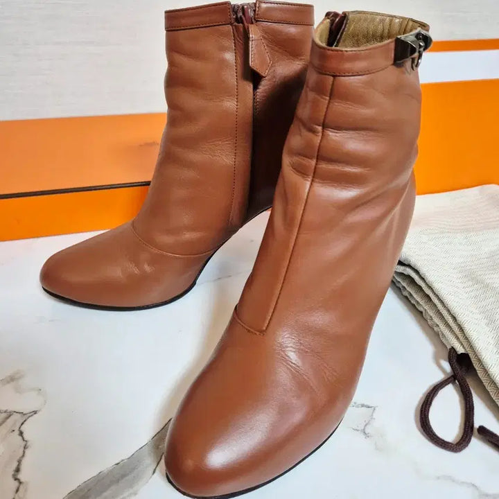 [BUNJANG] Hermes Leather Ankle Boots 35.5 / (정품) 에르메스 가죽 워커 앵클부츠 35.5