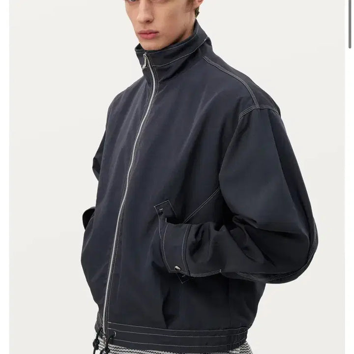 [SOLD OUT] 솔리드옴므 24ss 오버트랙자켓 그레이 (50사이즈)