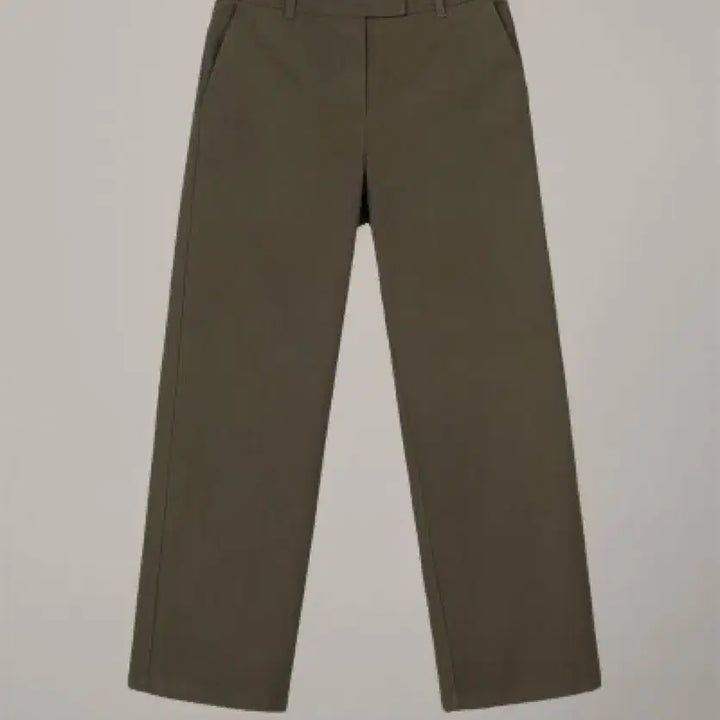 [BUNJANG] Overdue Flair Cotton Straight Pants - Khaki / 오버듀플레어 COTTON STRAIGHT PANTS - KHAKI
