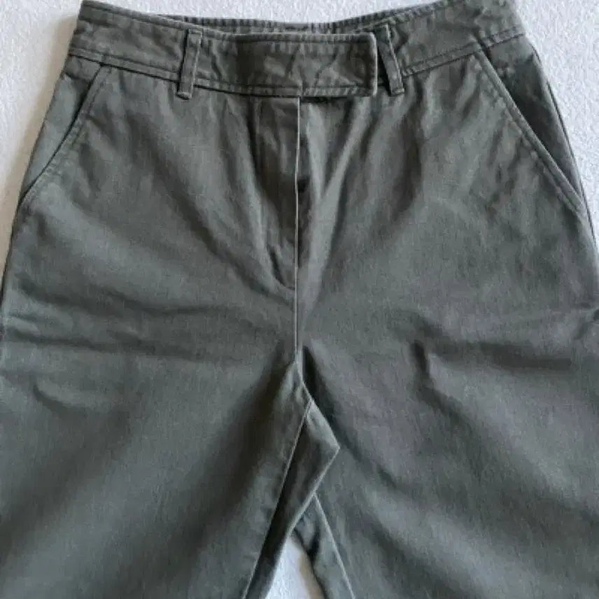 [BUNJANG] Overdue Flair Cotton Straight Pants - Khaki / 오버듀플레어 COTTON STRAIGHT PANTS - KHAKI