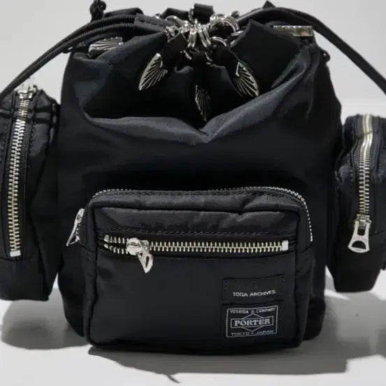 [BUNJANG] Porter x Toga Archive Drawstring Bag / 포터 x 토가 아카이브 드로우 스트링 백 블랙