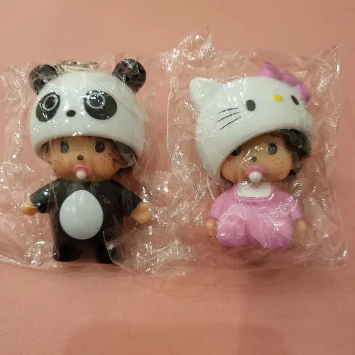 [BUNJANG] Kitty Panda Monchhichi Phone Charm Keyring Set / 키티/판다 몬치치 핸드폰고리 키링 세트