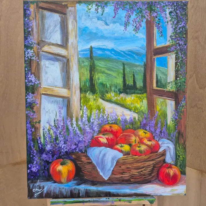 [BUNJANG] Apple Scented Window View Painting / 사과향기 나는 창가에서