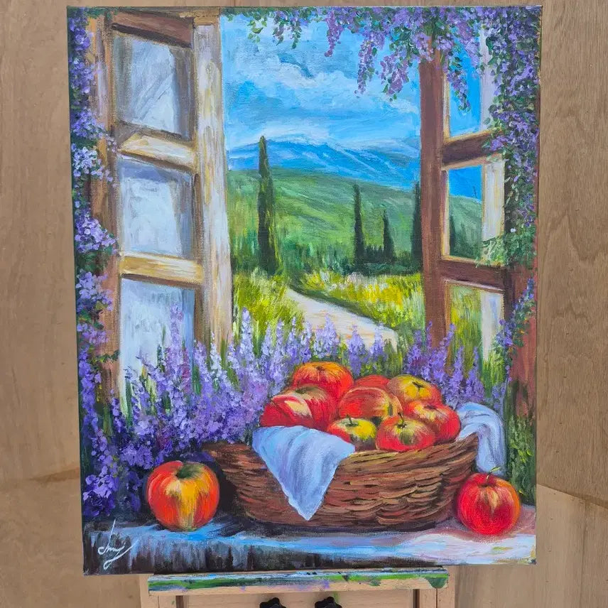 [BUNJANG] Apple Scented Window View Painting / 사과향기 나는 창가에서