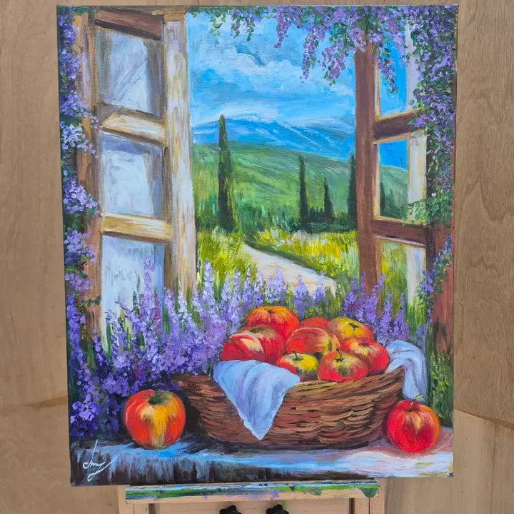 [BUNJANG] Apple Scented Window View Painting / 사과향기 나는 창가에서