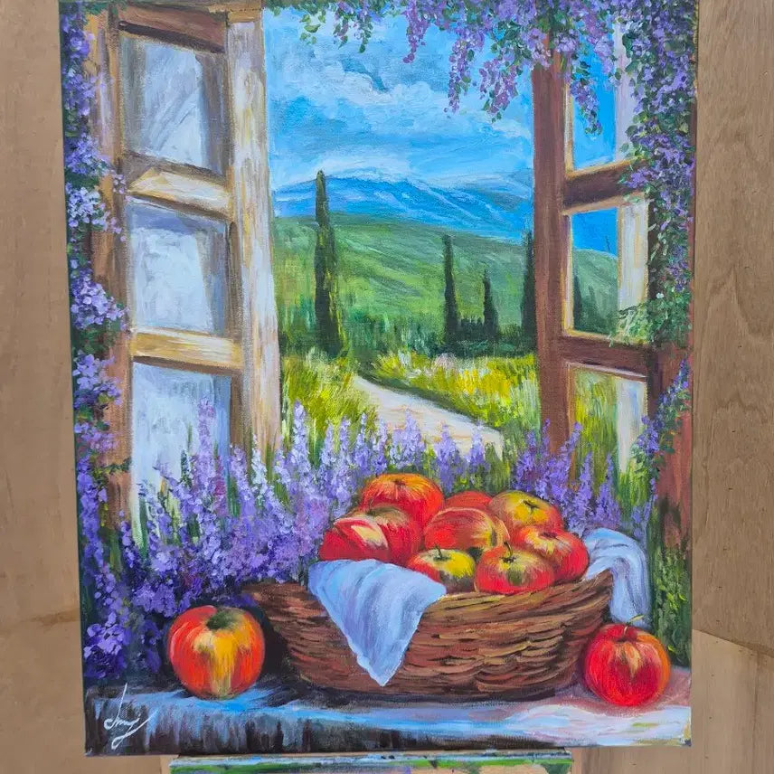 [BUNJANG] Apple Scented Window View Painting / 사과향기 나는 창가에서