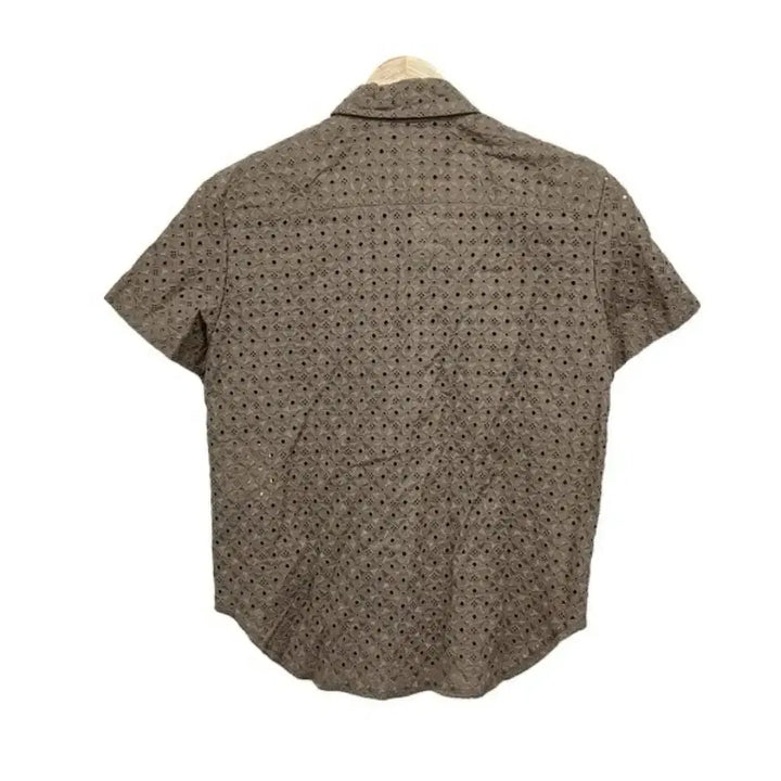 [BUNJANG] Comme des Garcons Brown Pattern Shirt / 꼼데가르송 셔츠