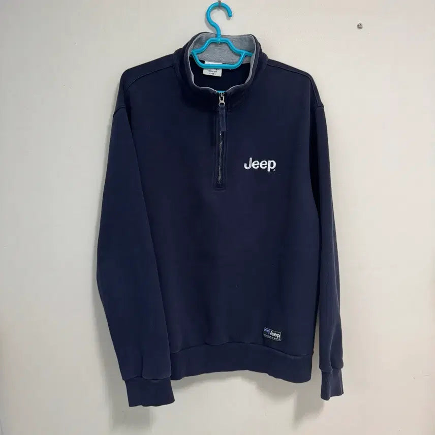 [SOLD OUT] Jeep 지프 네이비 하프집업 맨투맨