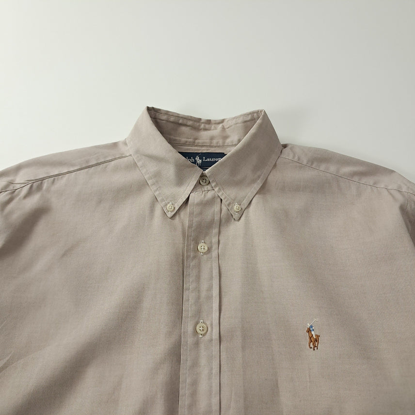 [SOLD OUT] CK262 XL 폴로 90s 홍콩판 웜톤 그레이지 셔츠 남방