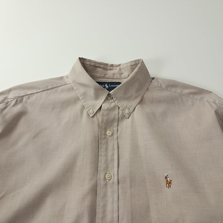 [SOLD OUT] CK262 XL 폴로 90s 홍콩판 웜톤 그레이지 셔츠 남방