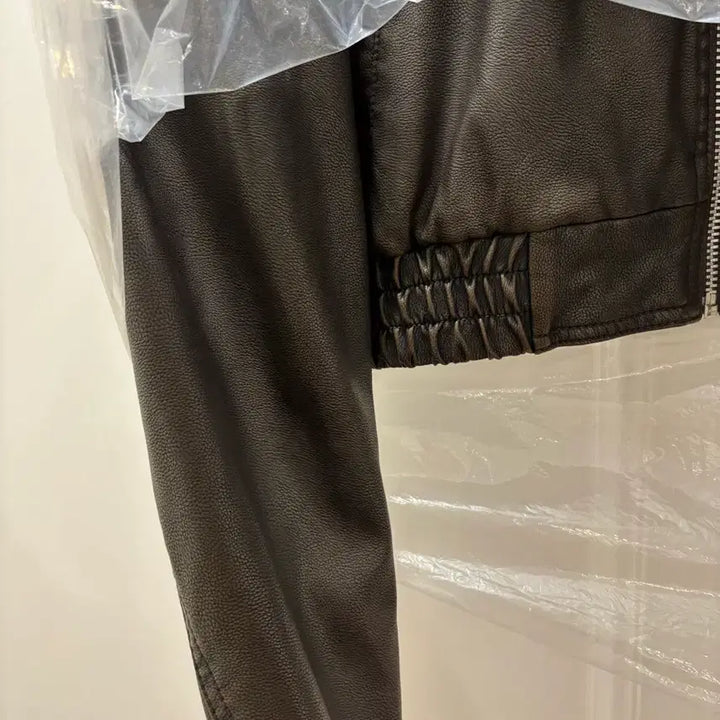 [BUNJANG] InstantFunk Eco Leather Jacket Brown / 인스턴트펑크 에코 레더자켓 브라운 (새상품)