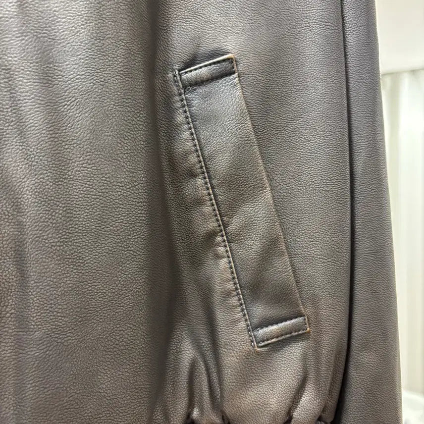 [BUNJANG] InstantFunk Eco Leather Jacket Brown / 인스턴트펑크 에코 레더자켓 브라운 (새상품)