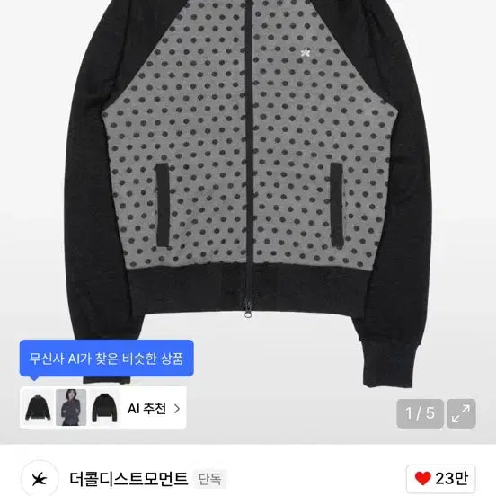 [BUNJANG] The Coldest Moment Dot Raglan Zip-up Jacket / 더콜디스트모먼트 TCM dot raglan zip-up 집업