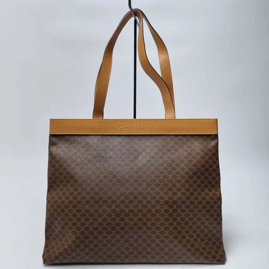 [BUNJANG] Celine Macadam Shopper Shoulder Bag / 셀린느 CELINE 로고 마카담 쇼퍼백 숄더백 라지(최상급 남녀공용)